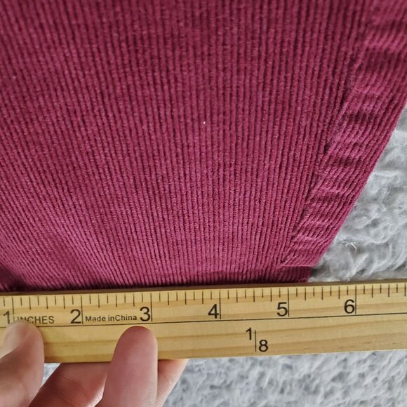 Banana Republic Jeans Womens 31 Petite Red Corduroy Classic 5-Pocket Stretch - Picture 6 of 8